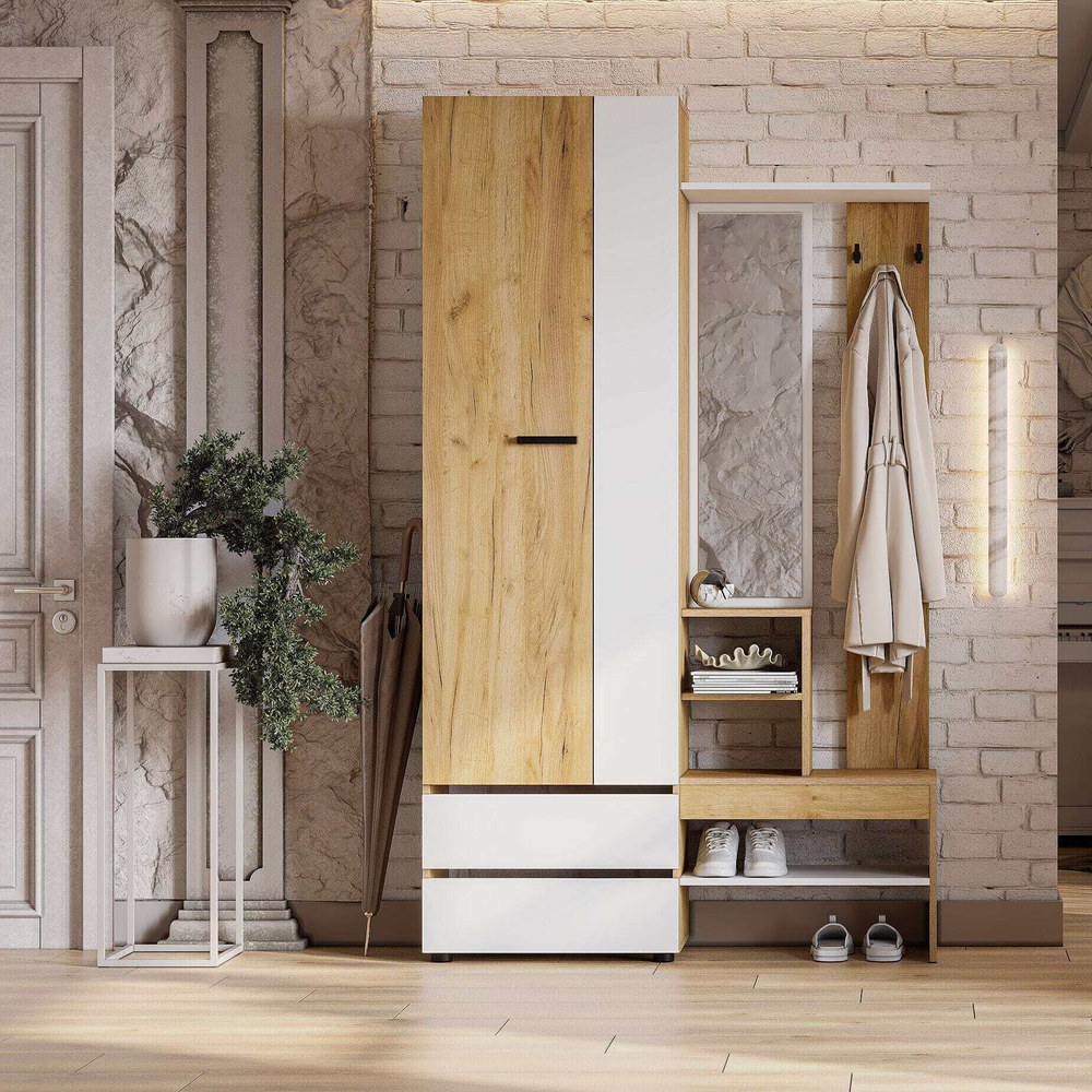 Абрау Вешалка с зеркалом