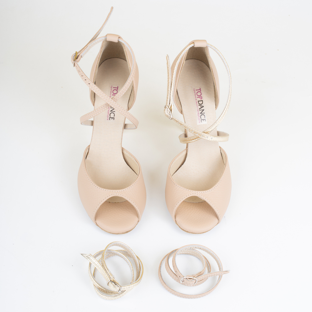 Туфли для танго со сменными ремешками