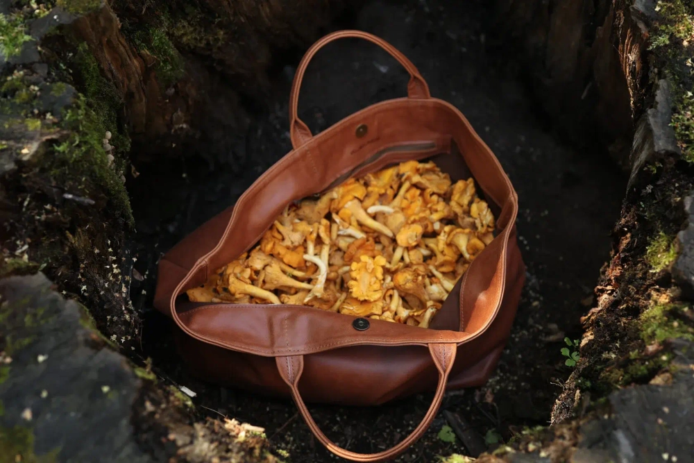 Тоут из кожи Weekender bag «Autumn Leaf»