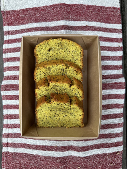 Кекс лимонный с маком Веган, нарезка 220 г