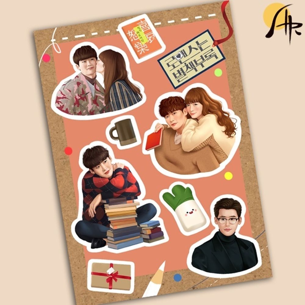 Авторский стикер-пак &quot;&quot;ROMANCE IS A BONUS BOOK&quot;&quot;