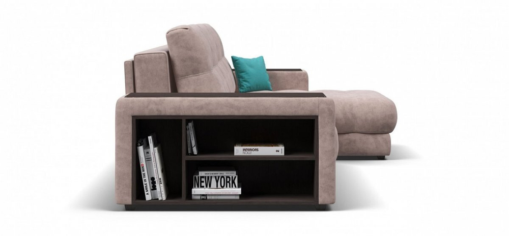 Угловой диван BOSS 3.0 XL Велюр Royal пион