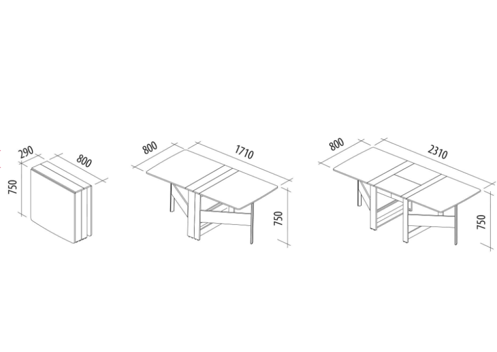 Колибри-12.2 (DaVita) Стол-книжка (белый шпон)