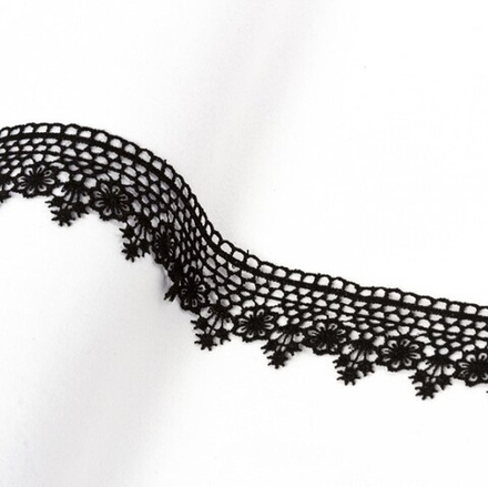 Гипюр "Gamma" , 40 мм, цв.черный