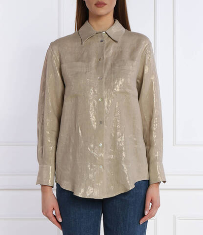 Льняная рубашка CALABRA Marella SPORT - бежевый(13111114)