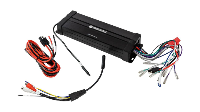 Морской стерео усилитель, 4-х канальный, 650W, Marine Rocket