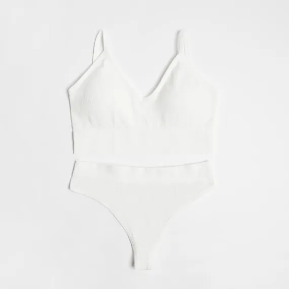 Комплект женский (топ, трусы) цвет белый, р-р 42-44