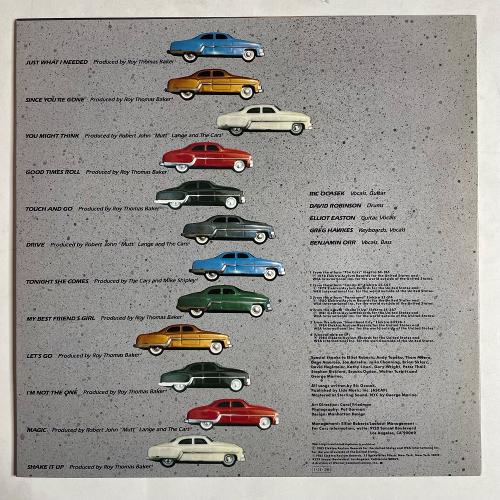 Винтажная виниловая пластинка LP The Cars Greatest Hits (Japan 1985) (No Obi) Drive