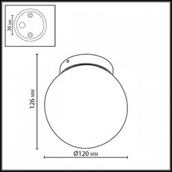Накладной светильник Odeon Light NATURE 7124/1C