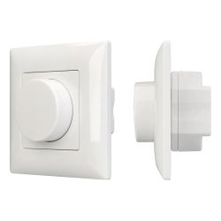 Панель SMART-P14-DIM-IN White (230V, 3A, 0-10V, Rotary, 2.4G) (Arlight, IP20 Пластик, 5 лет) 025037