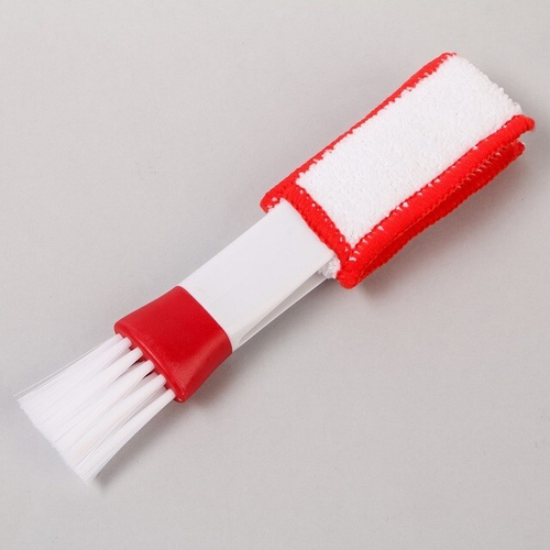 (TORSO) Щетка для чистки воздуховодов, 2 в 1, 16см, БЕЛО-КРАСНЫЙ