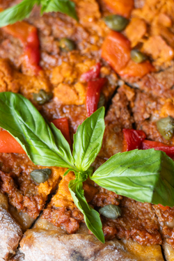 ПИЦЦА БОЛОНЬЕЗЕ С ПЕЧЕНЫМИ ПЕРЦАМИ 🌶️30 CM