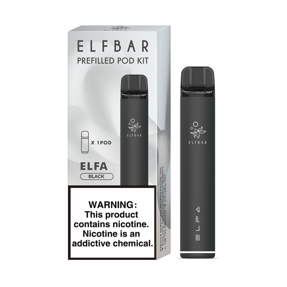 ELF BAR ELFA Prefilled Pod Starter Kit - Black/Blue Razz Lemonade (850mAh, 5% nic)