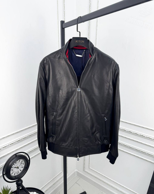 Кожаная куртка Kiton