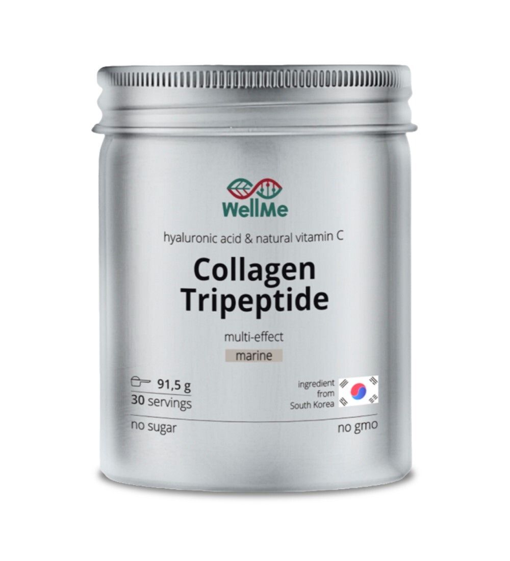 WellMe Collagen Tripeptide Multi-Effect Marine Комплексная пищевая добавка Коллаген Трипептид Мульти-Эффект (30 порций, 91,5 г.)