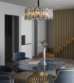 Люстра D8524P/S black/clear