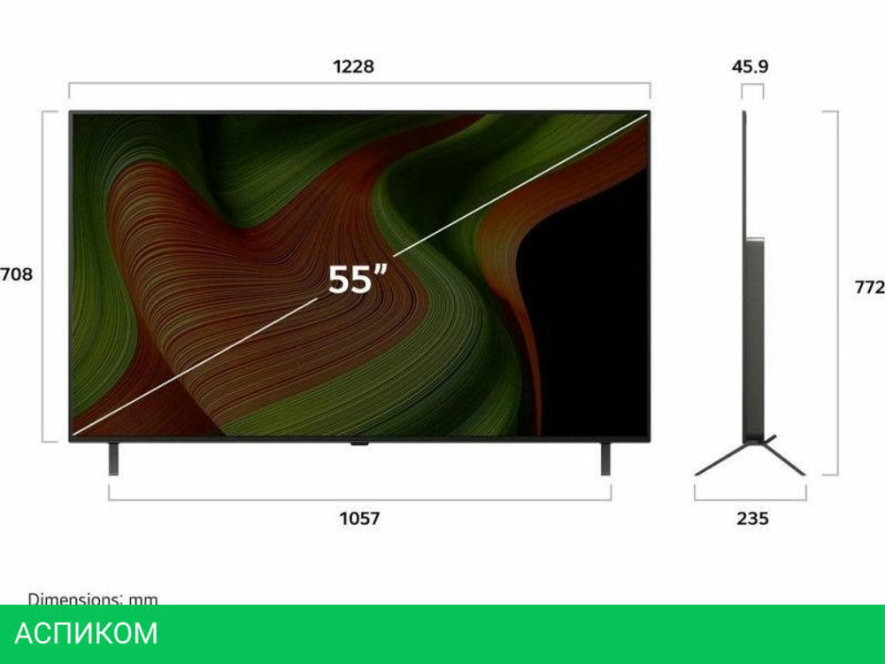 OLED телевизор LG OLED AI B5 OLED55B5RLA