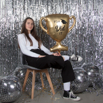 Занавес Дождик Серебро, Металлик