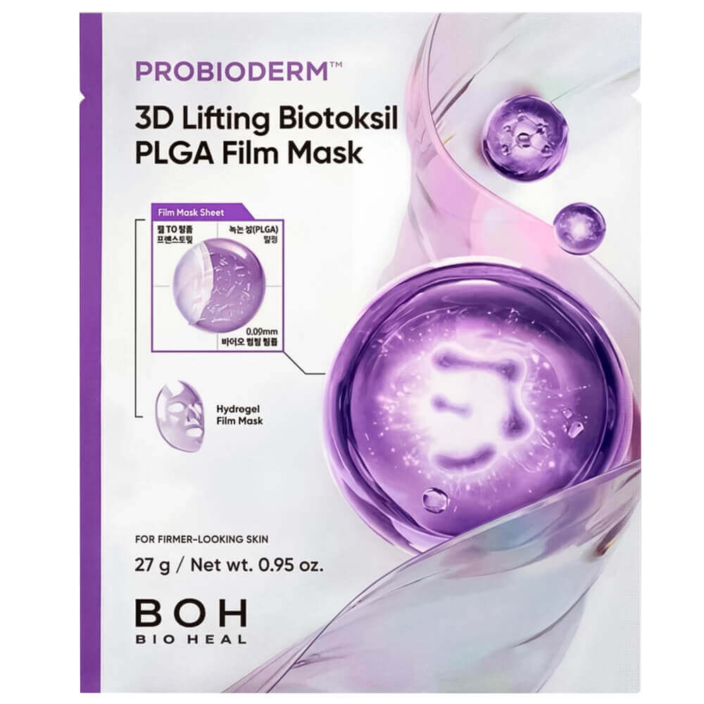 Гидрогелевая лифтинг-маска с бионитями BIOHEAL BOH Probioderm 3D Lifting Biotoksil PLGA Film Mask