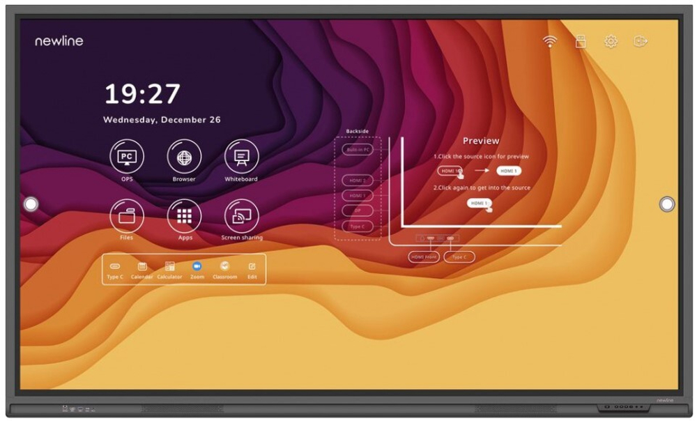 Интерактивная панель  Newline TT-8621Q (8 Гб)