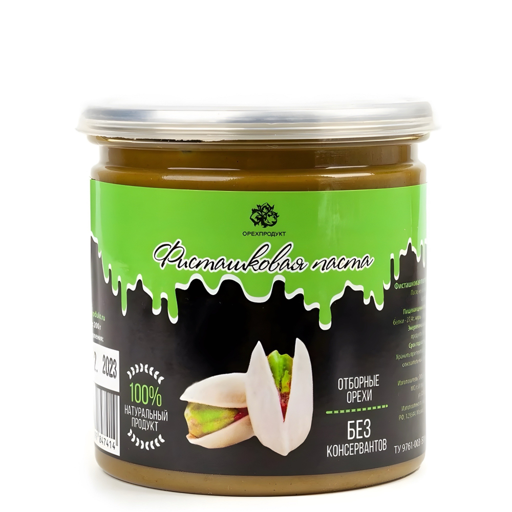 Натуральная фисташковая паста «Орехпродукт» 200 гр