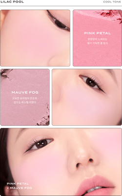 FEEV Кремово-гелевые румяна-тени Hyper-Fit Color Cheek Lilac Pool