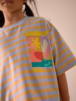 Футболка для девочки Next E60-124, Сиреневый, Оранжевый