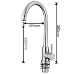 Смеситель для кухни, Frap, с картриджем, нерж, F41899-1