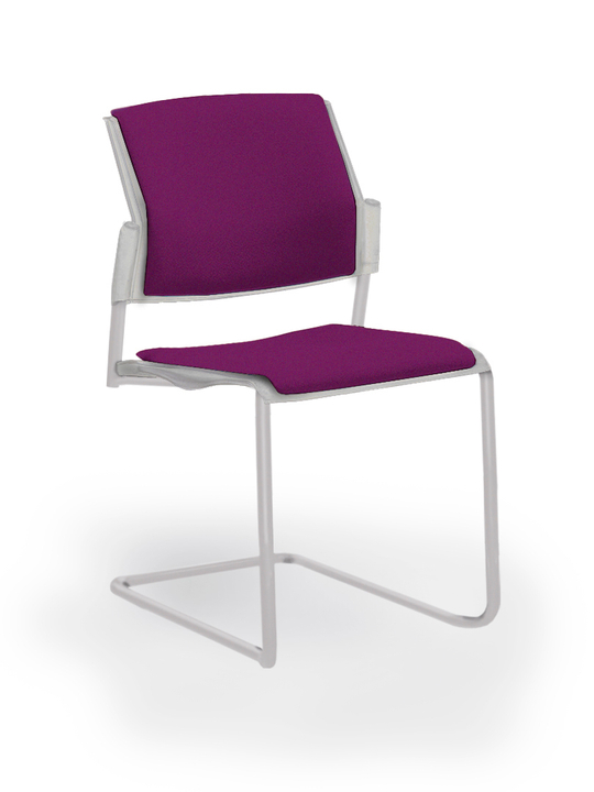 Movie стул на кантилевере с мягким сиденьем и спинкой