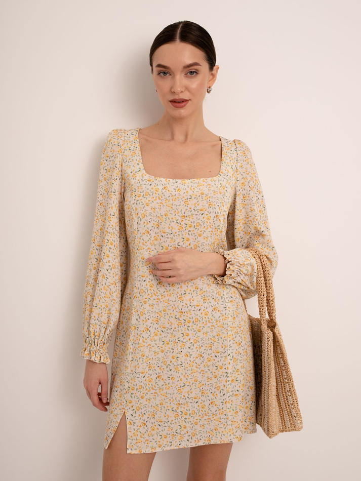 Платье "Моника" (44 / Бежевый / Вискоза 100%)