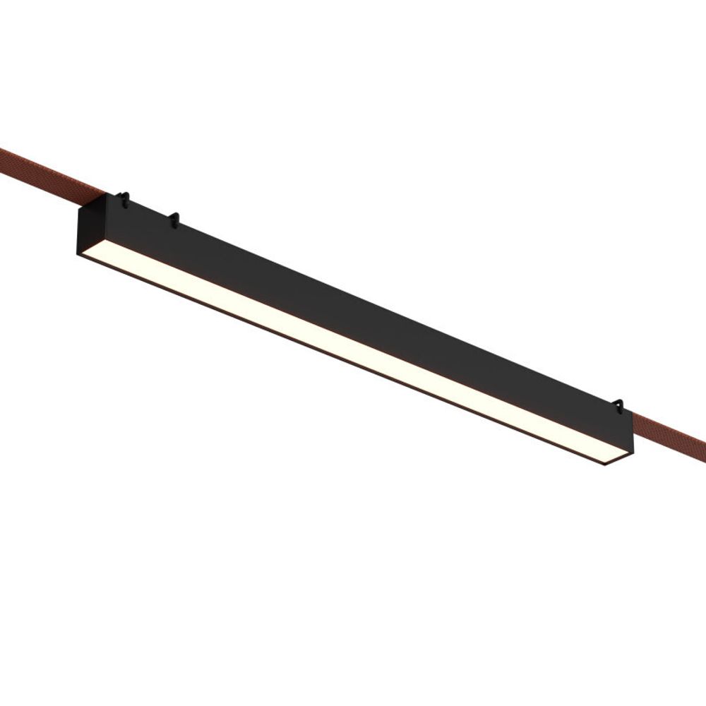 DK5676-BK Cветильник для трека-ремня Belty Smart, серия Linear, со светодиодом, L642*W40*H45мм, 48V DC, 24W, RA90, 120°, 2700-6500K, IP20, черный, алюминий