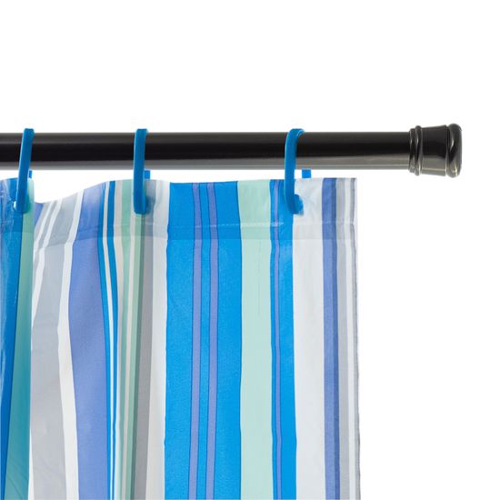 Карниз для ванной телескопический 70-120 см. Besser BS 0471B (черный)