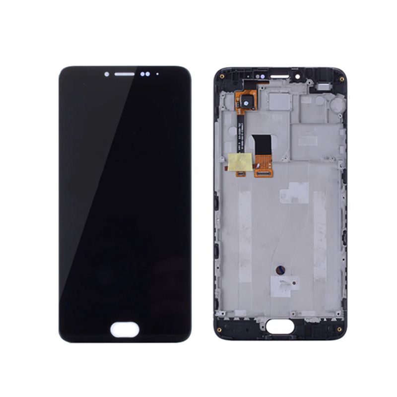 Дисплей для Meizu M3 Note (M681C/H) в сборе с тачскрином на рамке (черный)