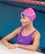 Шапочка для плавания Relast Pink/Purple, силикон