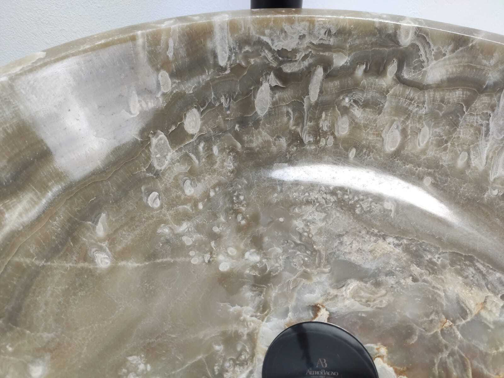Раковина из оникса Bowl Grey Medium TinLip BO-61061 45*45*15