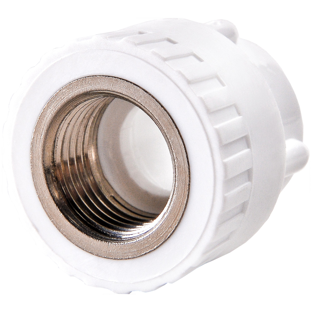 Муфта комбинированная полипропиленовая PPRC ВР 20х1/2" РВК внутренняя резьба, белая