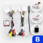 Комплект рамки с разъёмами 9"+can Subaru Forester 2013-2015 , Impreza, XV 2012-2015 (B) воздуховоды без окантовок, цветной экран - Car-Smart 7188-2