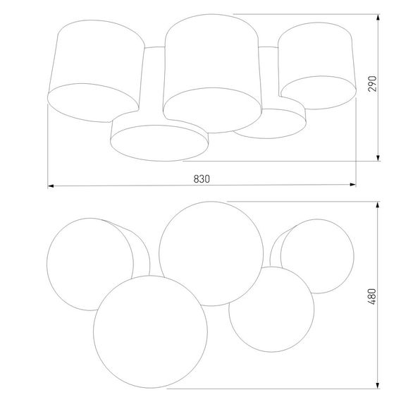 Потолочный светильник TK Lighting 4185 Mona Colour