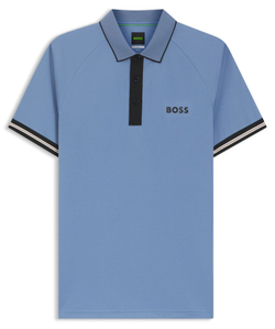 Мужское теннисное поло BOSS TOC Serve Polo - light/pastel blue