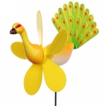 Фигура на спице «Павлин» 10*12*40см ветрячок для отпугивания птиц
