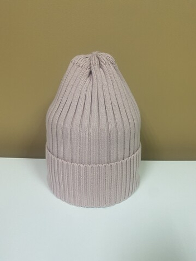 Шапка демисезонная цвет пудра, размер 48-56