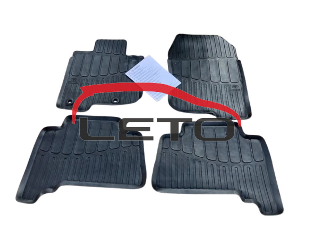 Коврики салона резиновые черные (1 и 2 ряд) PZ49K-J2354-RJ PZ49KJ2354RJ