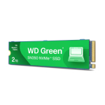Твердотельный накопитель SSD 2TB Western Digital Green, NVMe, M.2 2280, PCI-E 4x4, (R3200/W3000 MB/s)