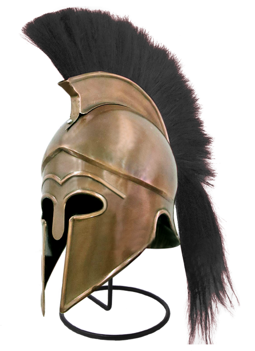 Nautical Шлем коринфский с черным плюмажем