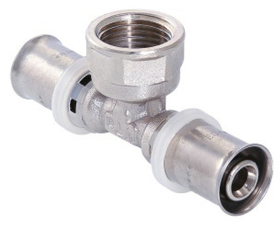 Пресс тройник 16х1/2Fx16  ViEiR  (150/10шт)