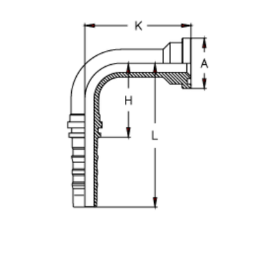 Фитинг DN 38 SFL 2 71.4 (90) CS (удлинен. К=172)