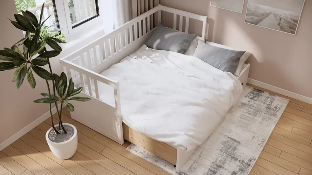 Кушетка с ящиками - аналог IKEA HEMNES / ХЕМНЭС/ ХЕМНЕС / КЫМОР / ИКЕА 80х200 см, белый