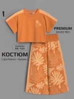 Костюм для девочки, футболка и кюлоты