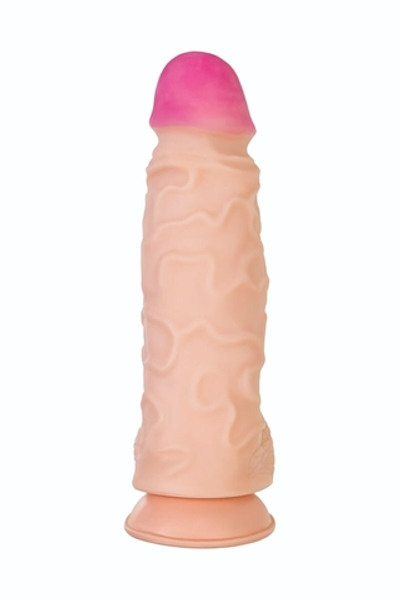 Телесный фаллоимитатор-гигант Kratos - 30 см. (Цвет: телесный)