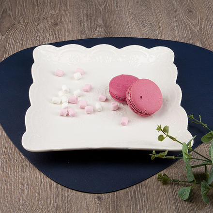 Блюдо сервировочное " " 25,5*25,5*3,5см. (min5) (фарфор) (транспортная упаковка)